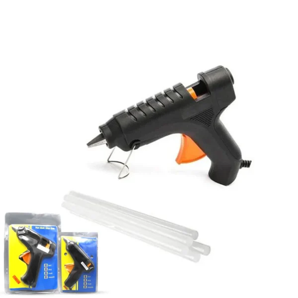 Hot melt glue gun with sticks